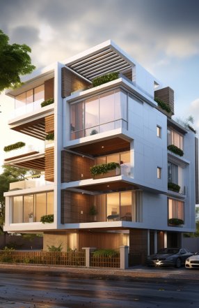 Modern commercial building